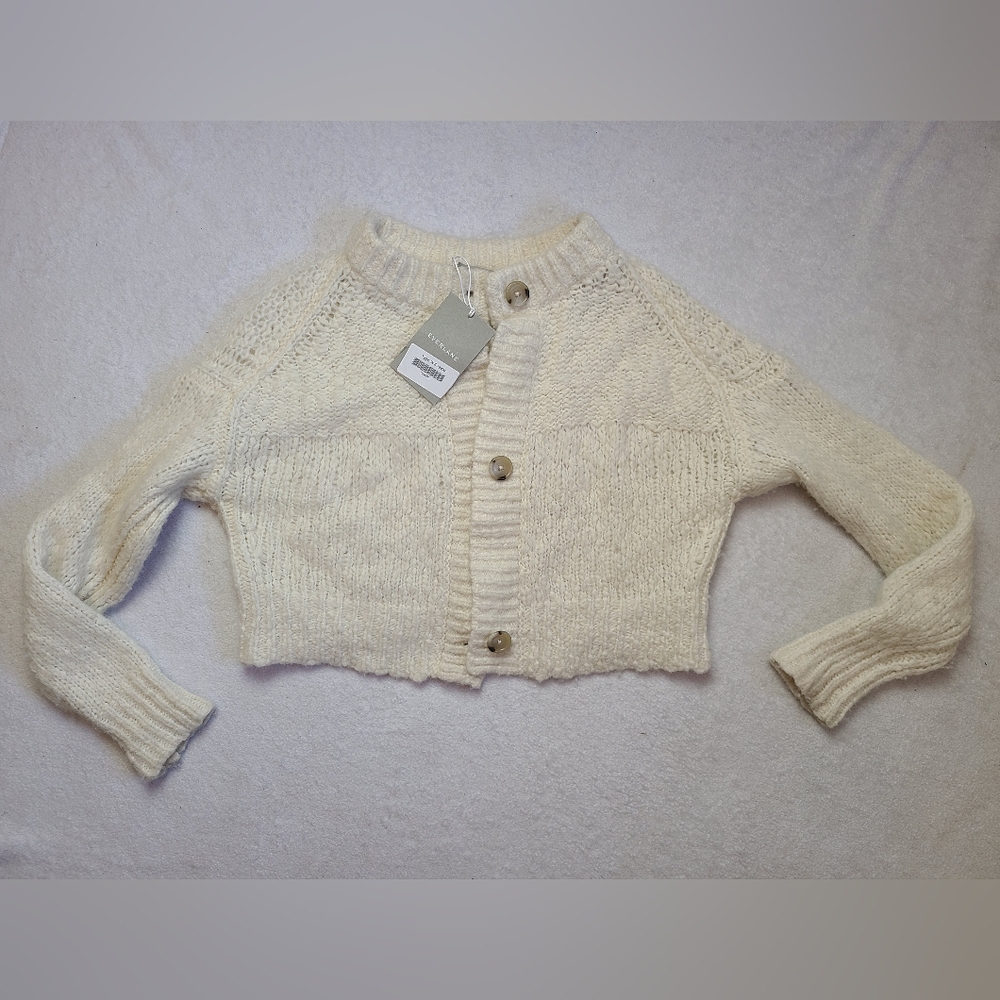 Everlane Cream Women's Cardigan Sweater